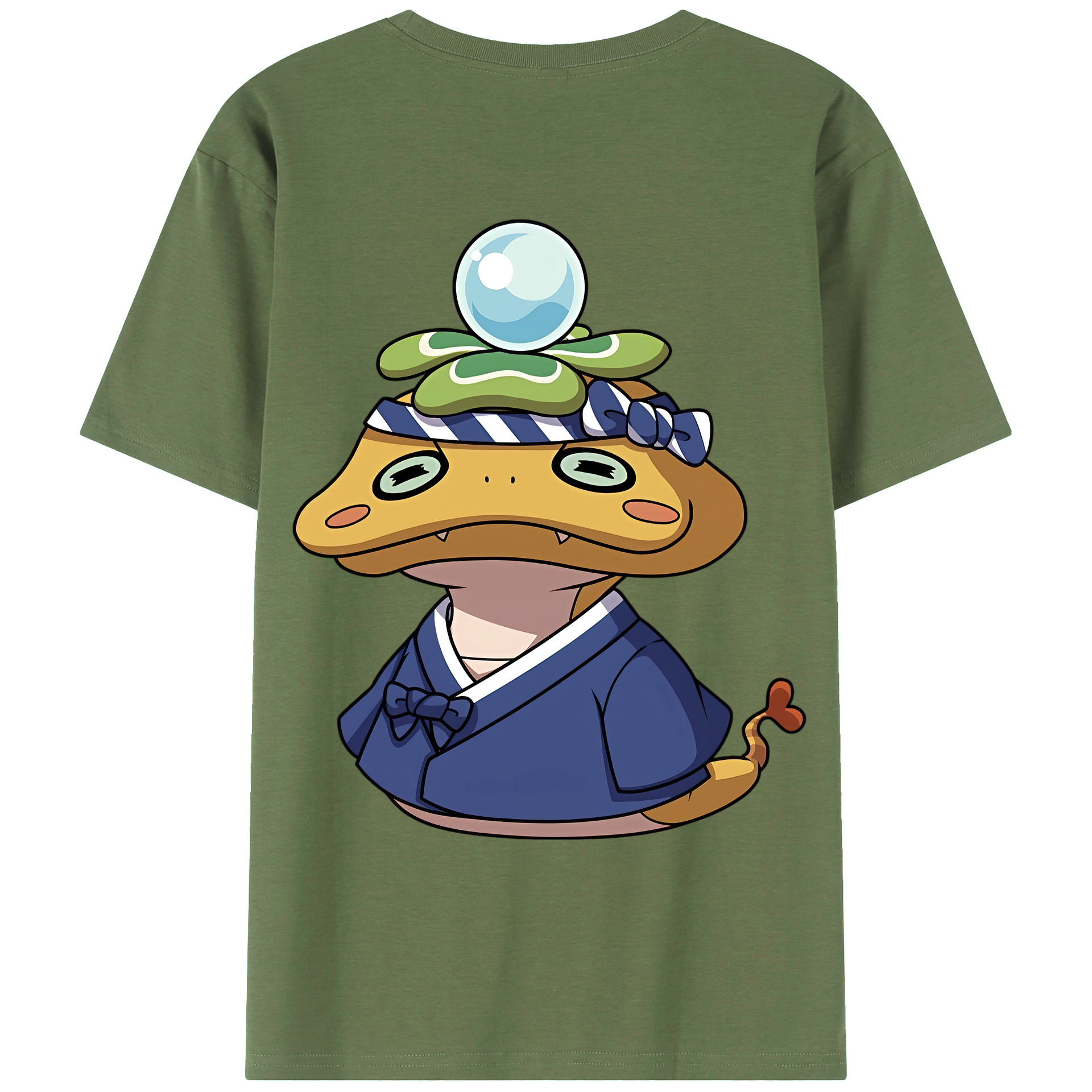 （画像用） 妖怪ウォッチ Yo-kai Watch 綿100％ メンズ半袖Tシャツ（バックプリント） 通気性